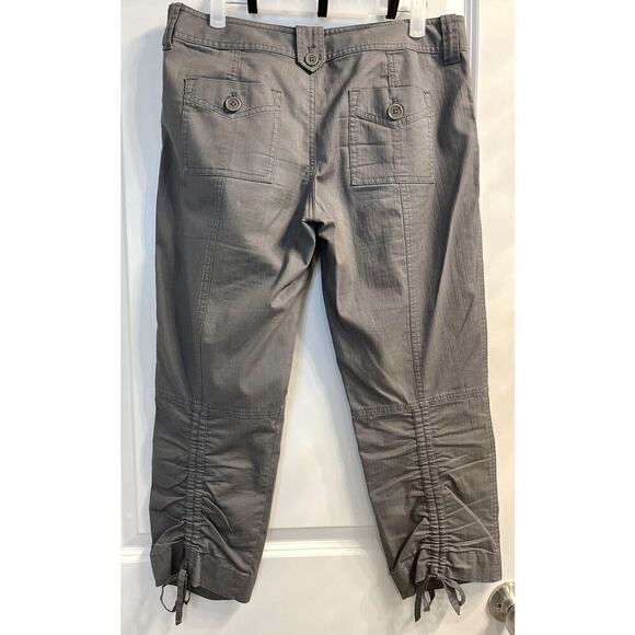 Y2K Vintage Juicy Couture Cargo Pants Women's Sz 4 Cropped Ruched - Picture 2 of 4